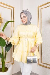 Kemer Detaylı Kat Kat Tunik