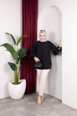 Modal Cupra Sırt ve Kol Detaylı Şık Tunik Gömlek 1013