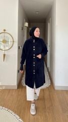 Düğmeli Angora Hırka Kap